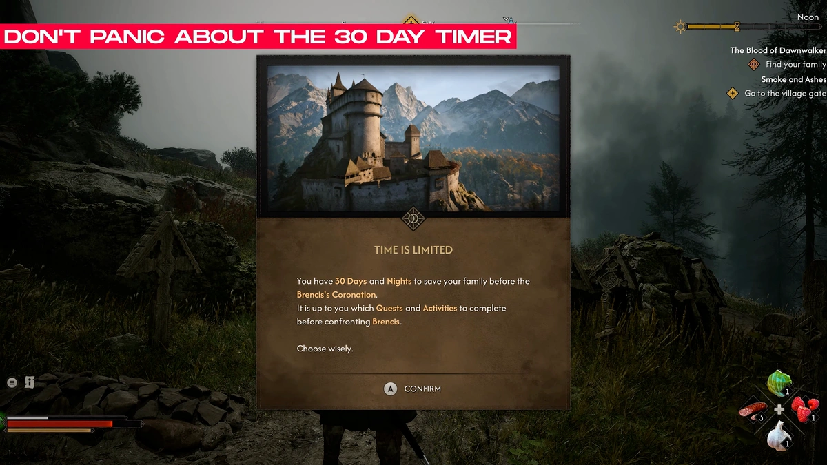 The Blood of Dawnwalker 30 day timer and time limit guide