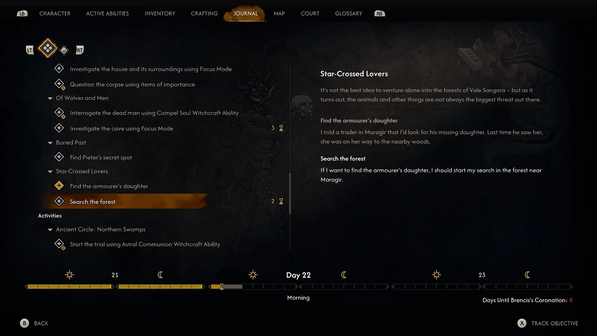 The Blood of Dawnwalker 480 total time segments