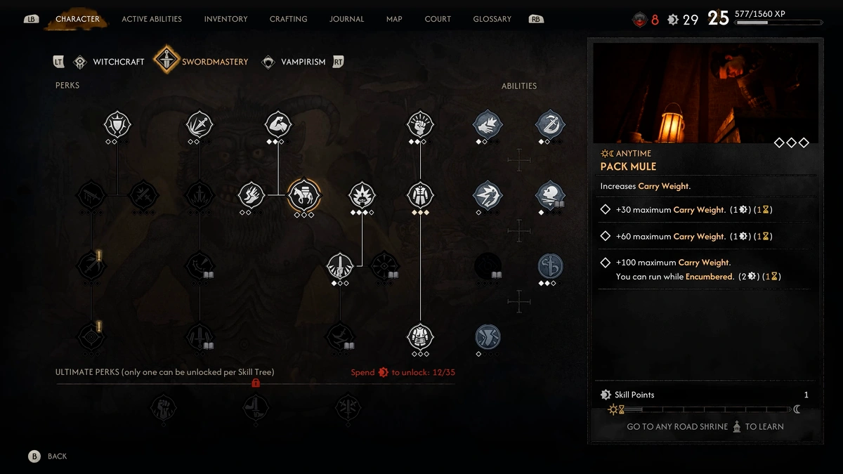 The Blood of Dawnwalker activities that consume time