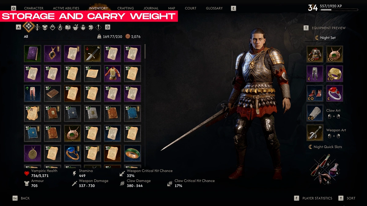The Blood of Dawnwalker early game carry capacity