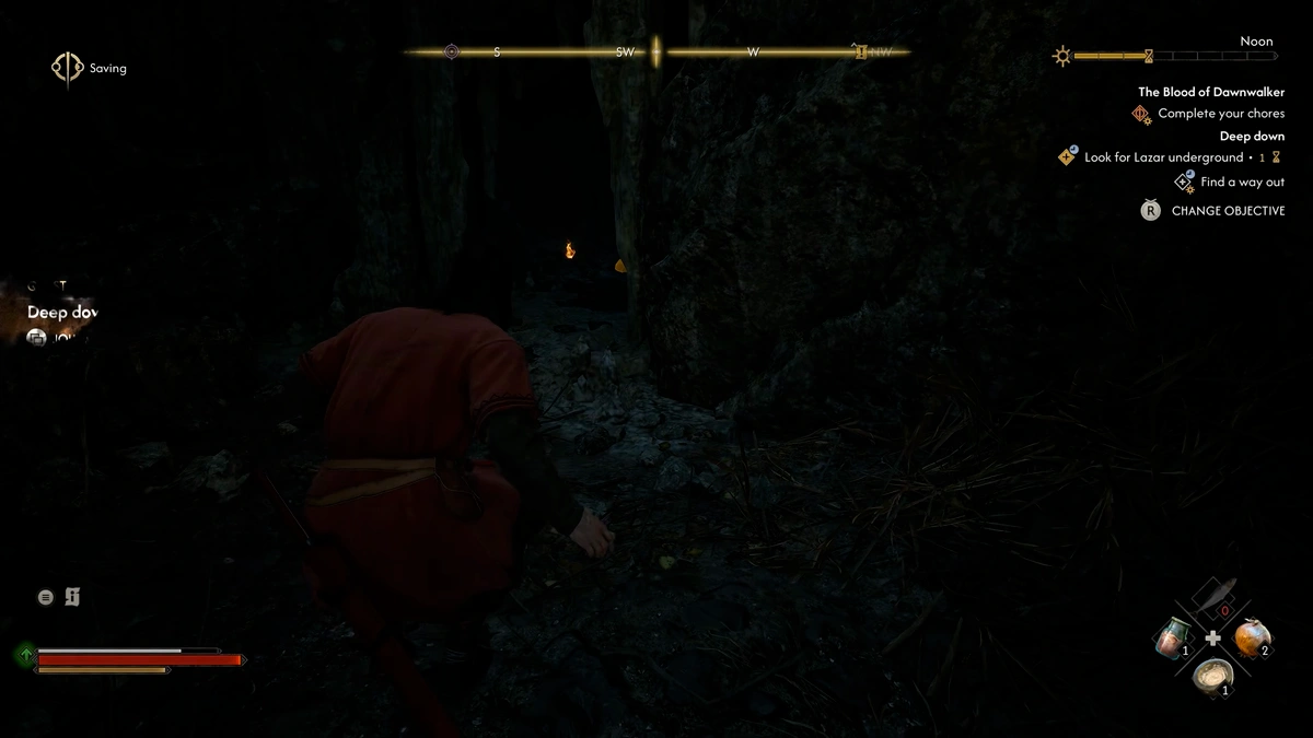 The Blood of Dawnwalker torch location near the cave entrance