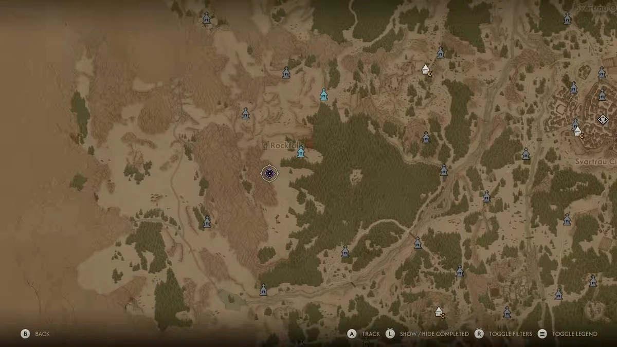 The Blood of Dawnwalker Cobalt's Nest location for Isbrand's Greaves