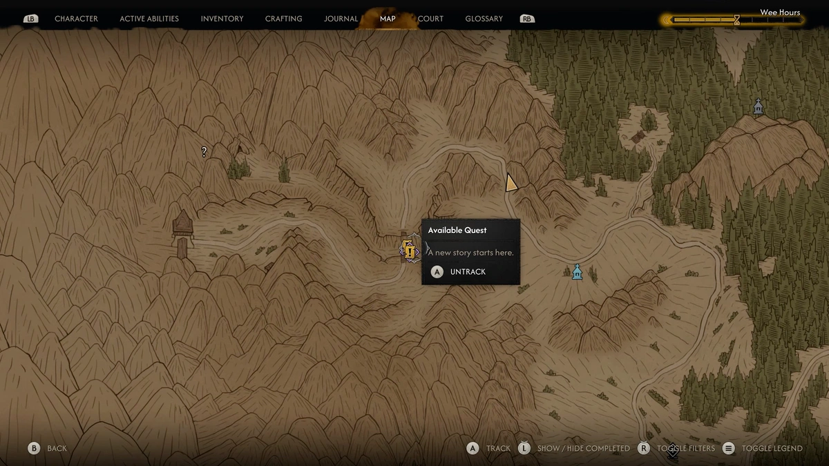 The Blood of Dawnwalker collapsed bridge location