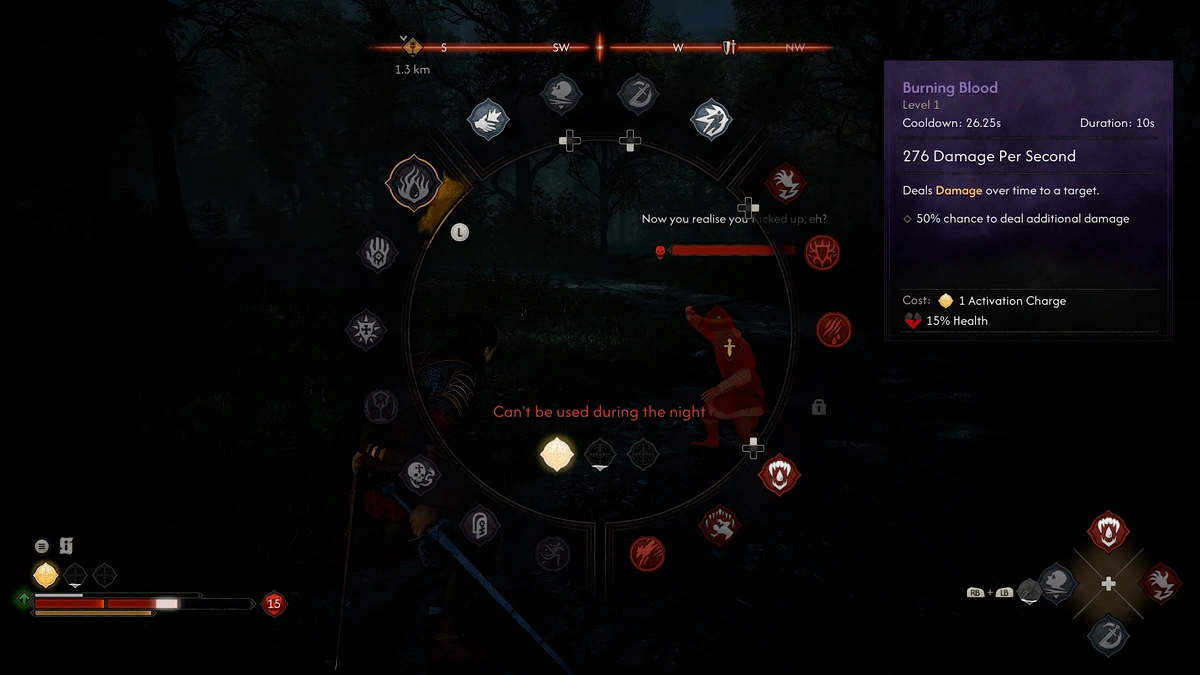 The Blood of Dawnwalker Dirty Trick with vampire claws