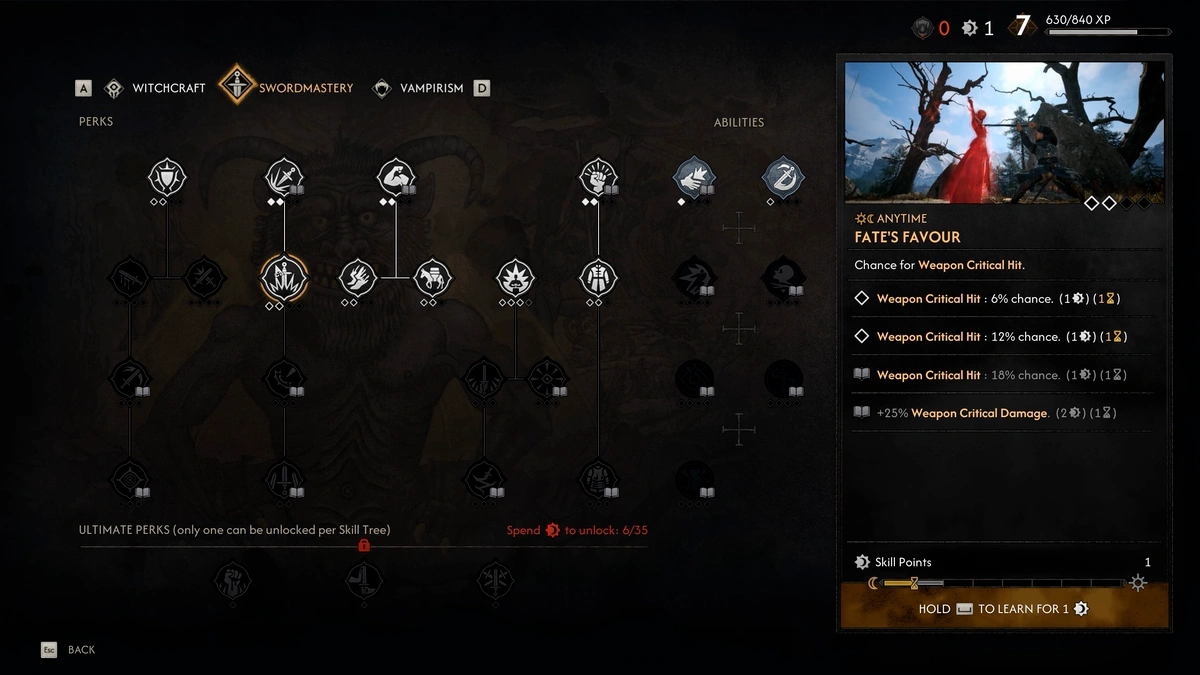 The Blood of Dawnwalker early weapon damage passive
