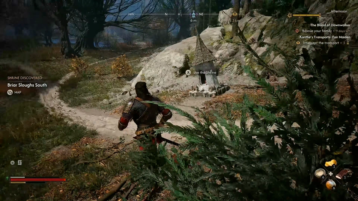 The Blood of Dawnwalker fast travel points across the map