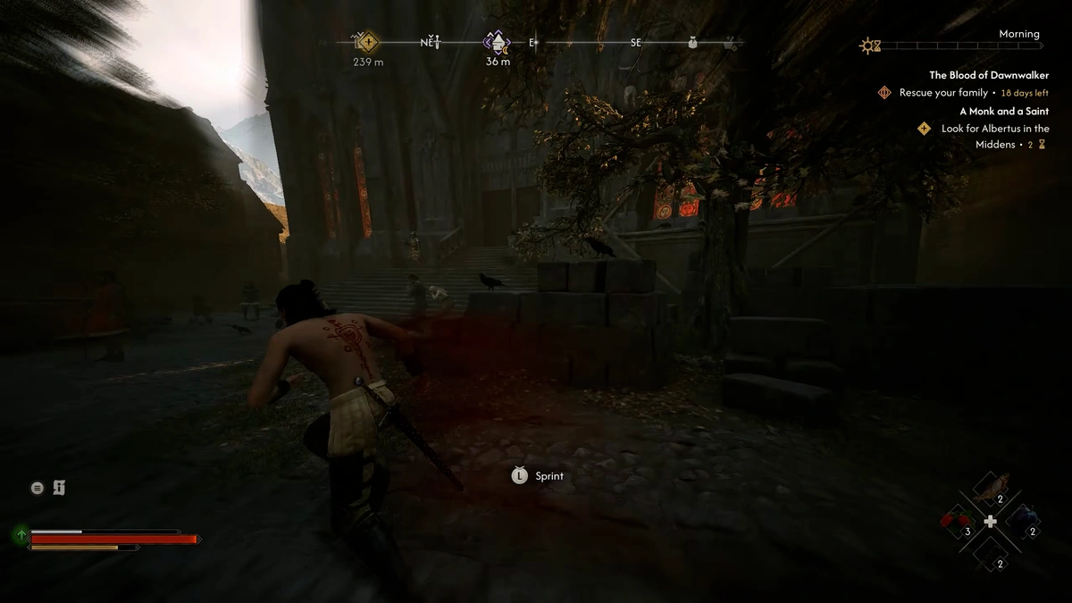 The Blood of Dawnwalker Father Florine confession dialogue choice