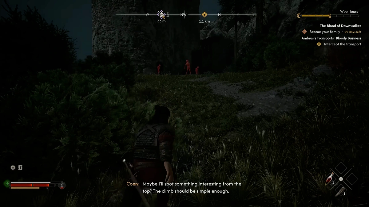 The Blood of Dawnwalker first night tower locations