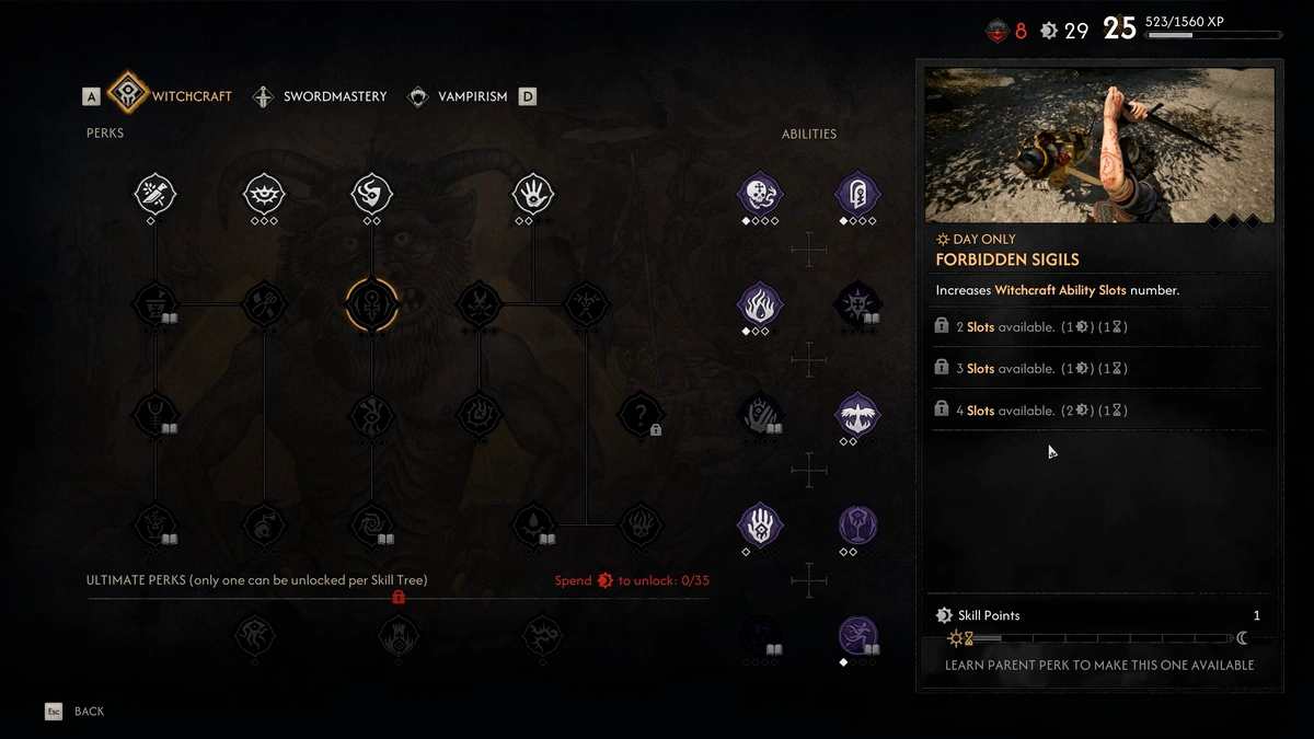 The Blood of Dawnwalker free Vampiric Skills locations guide