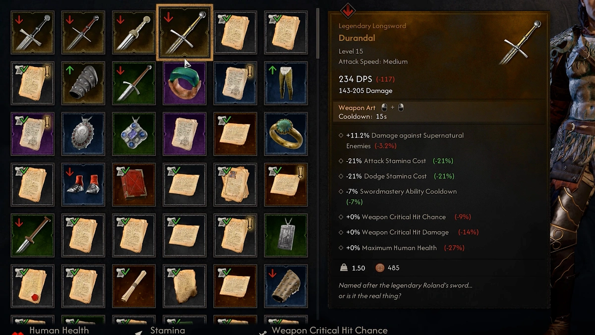 The Blood of Dawnwalker Gladius fast weapon