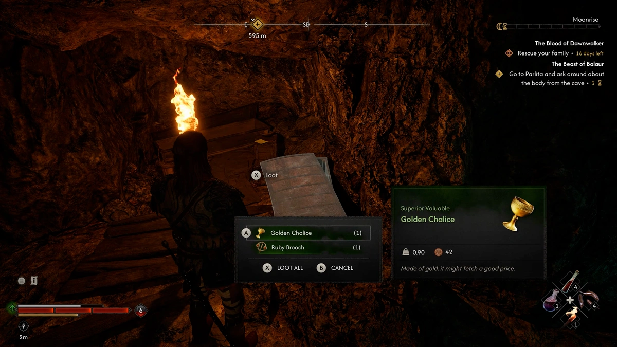 The Blood of Dawnwalker Gladius treasure chest location