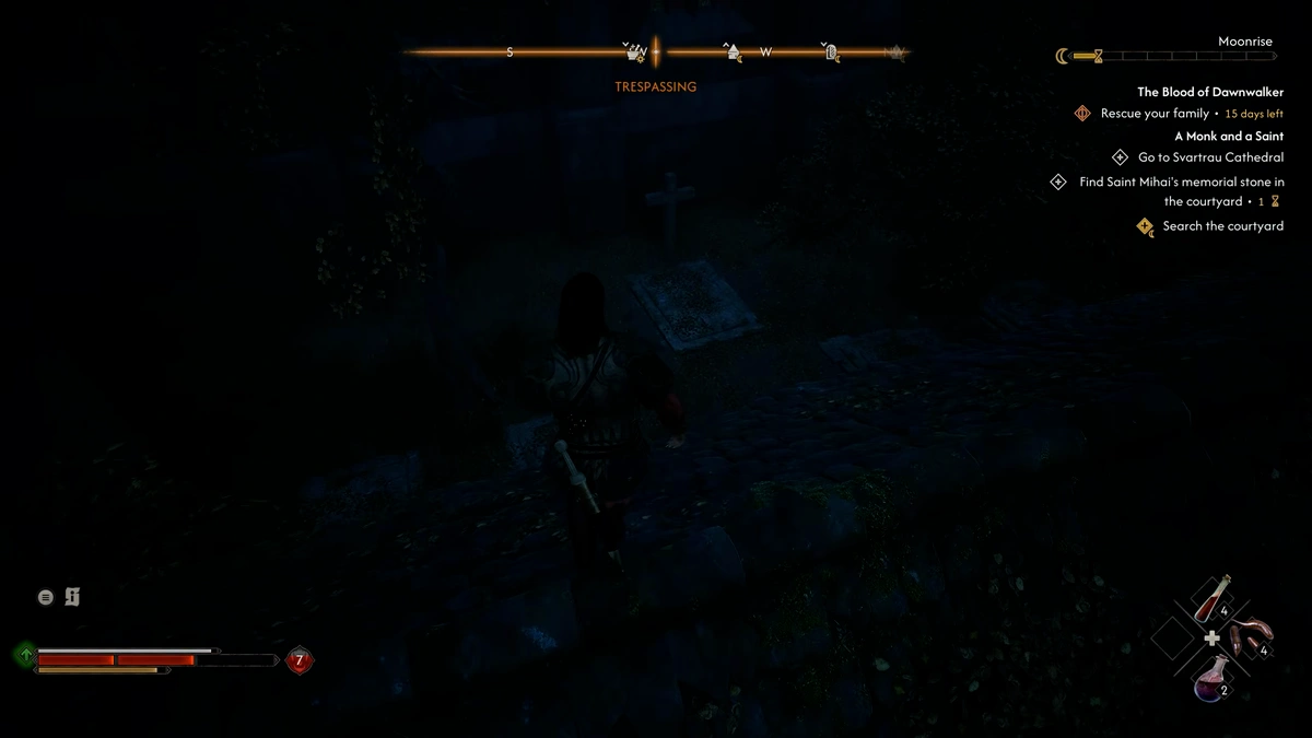 The Blood of Dawnwalker Margear Crossroads location
