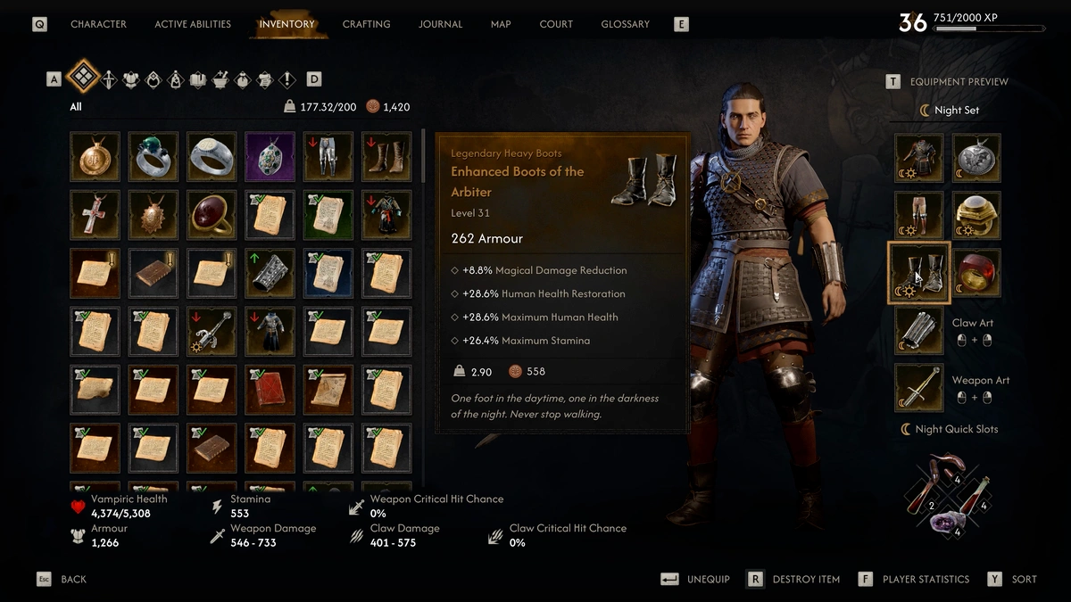 The Blood of Dawnwalker Mercenary Vambraces for activation charge restoration