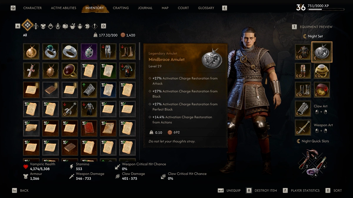 The Blood of Dawnwalker Ring of Focus for One Shot Build