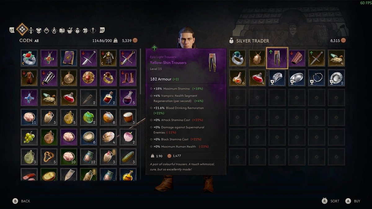 The Blood of Dawnwalker Silver Trader in Zartra