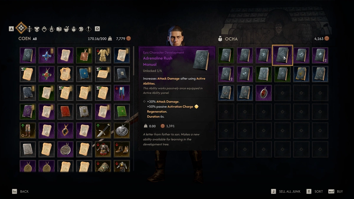 The Blood of Dawnwalker Skill Trainers and manual locations