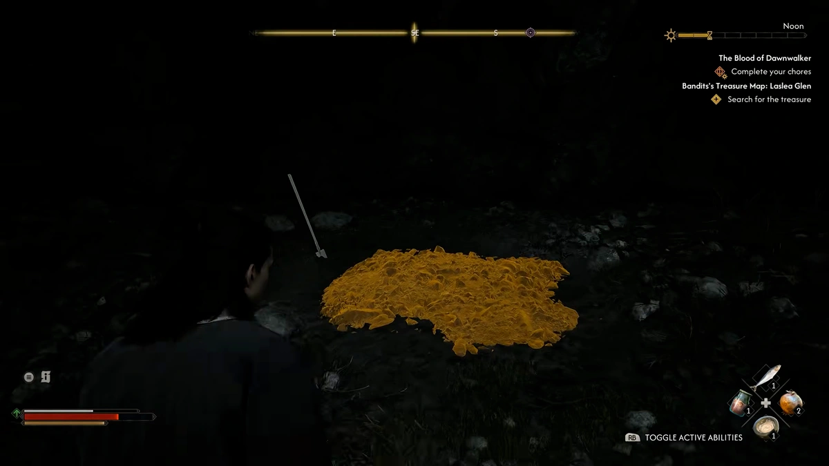 The Blood of Dawnwalker treasure digging reward location