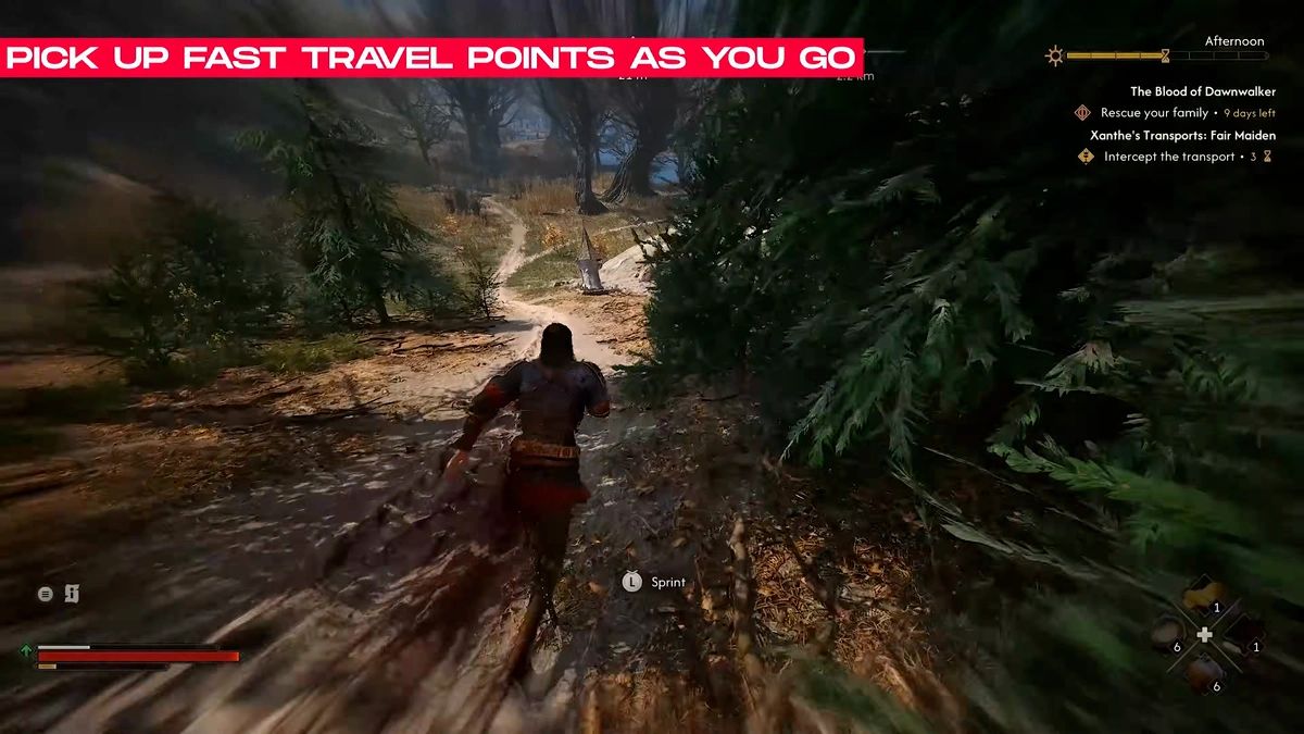 The Blood of Dawnwalker unlock fast travel points