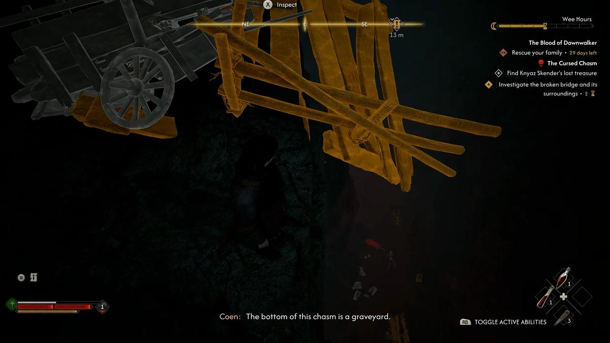 The Blood of Dawnwalker vampire form descent route
